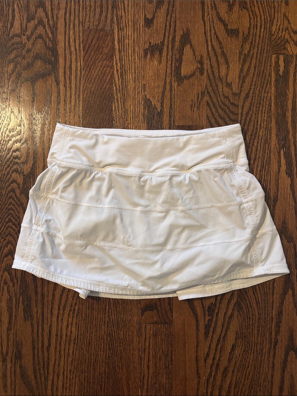 Lululemon Women's White Athletic Skort with Built-In Shorts
